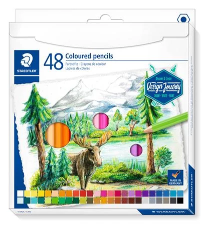 Színes ceruza készlet, hatszögletű, STAEDTLER 