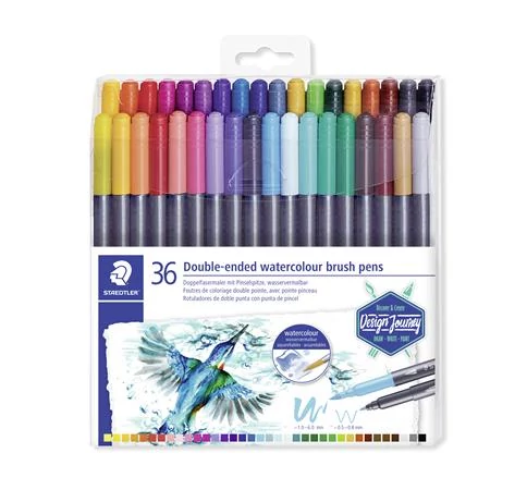 Ecsetirón készlet, 0,5-0,8/1,0-6,0 mm, kétvégű, STAEDTLER 