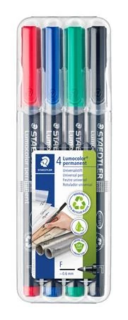 Alkoholos marker készlet, OHP, 0,6 mm, STAEDTLER 
