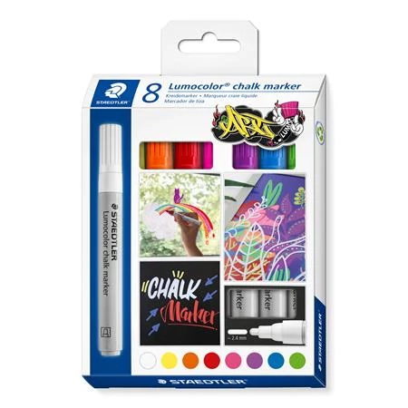 Krétamarker készlet, 2,4 mm, kúpos, STAEDTLER 