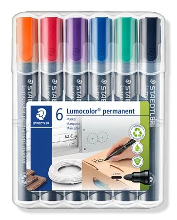 Alkoholos marker készlet, 2 mm, kúpos, STAEDTLER 