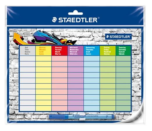 Órarend, törölhető, öntapadós, STAEDTLER 