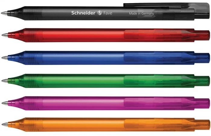 Golyóstoll, 0,5 mm, nyomógombos, SCHNEIDER 