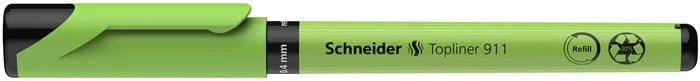 Tűfilc, 0,4 mm, cserélhető betétes, újrahasznosított tolltest, SCHNEIDER 