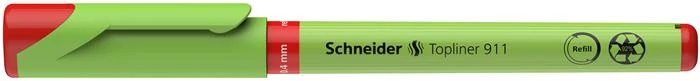 Tűfilc, 0,4 mm, cserélhető betétes, újrahasznosított tolltest, SCHNEIDER 