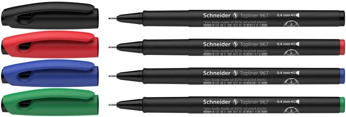 Tűfilc készlet, 0,4 mm, SCHNEIDER 