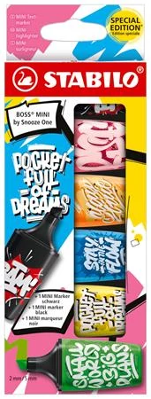 Szövegkiemelő, készlet, 2-5 mm, STABILO, 