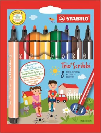 Filctoll készlet, 1,5-2 mm, rugós hegy, STABILO 