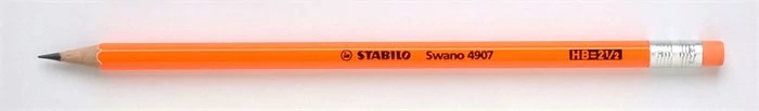 Grafitceruza radírral, HB, hatszögletű, STABILO 