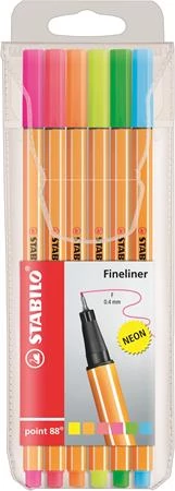 Tűfilc készlet, 0,4 mm, STABILO 