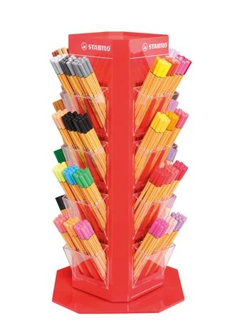 Tűfilc display csomag, 0,4 mm, STABILO 