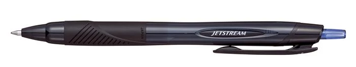 Golyóstoll, 0,35 mm, nyomógombos, fekete tolltest, UNI 