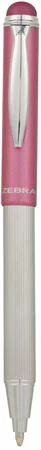 Golyóstoll, 0,24 mm, teleszkópos, rozsdamentes acél, pink tolltest, ZEBRA 