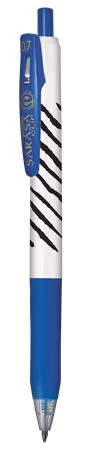 Zseléstoll, 0,33 mm, nyomógombos, csíkos test, ZEBRA 