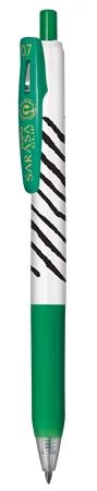Zseléstoll, 0,33 mm, nyomógombos, csíkos test, ZEBRA 