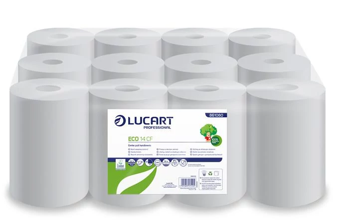 Kéztörlő, tekercses, 2 rétegű, LUCART, 