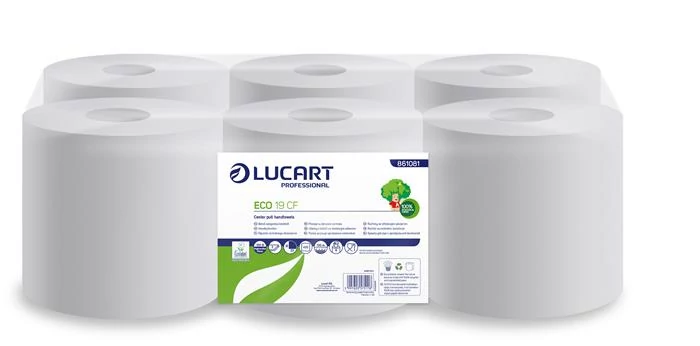 Kéztörlő, tekercses, 2 rétegű, LUCART, 