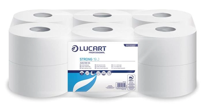 Toalettpapír, 2 rétegű, 130 m, 19 cm átmérő, LUCART, 