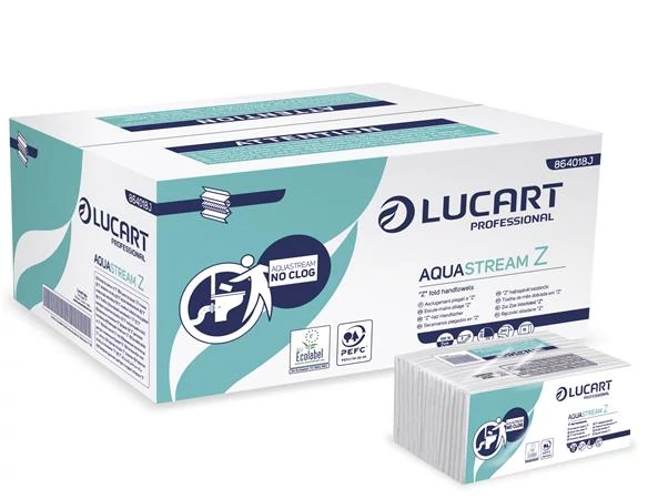 Kéztörlő, Z hajtogatott, 2 rétegű, 242 lap, LUCART 