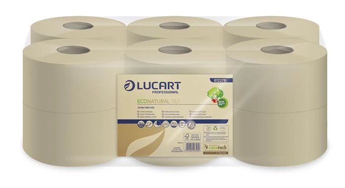Toalettpapír, 2 rétegű, nagytekercses, 160 m, 19 cm átmérő, LUCART 