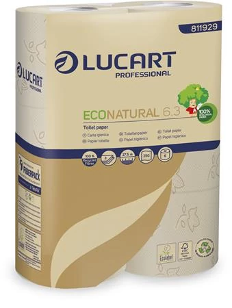 Toalettpapír, 3 rétegű, 6 tekercs, kistekercses, 27,5 m, LUCART 