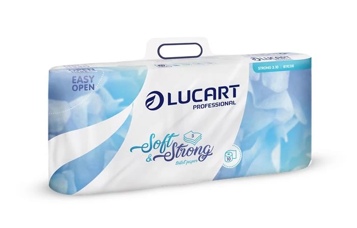 Toalettpapír, 3 rétegű, kistekercses, 10 tekercs, LUCART 