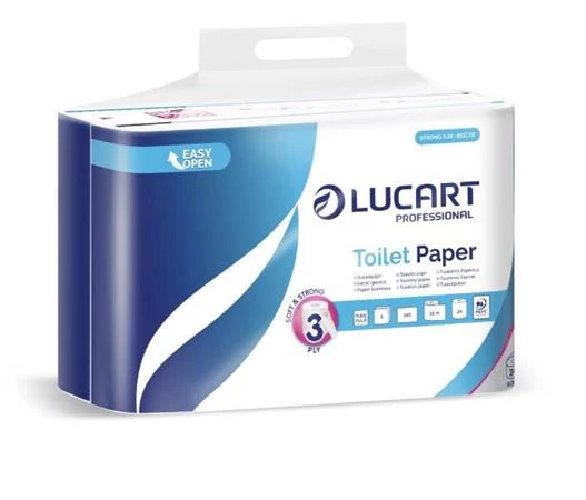 Toalettpapír, 3 rétegű, kistekercses, 24 tekercs, LUCART 