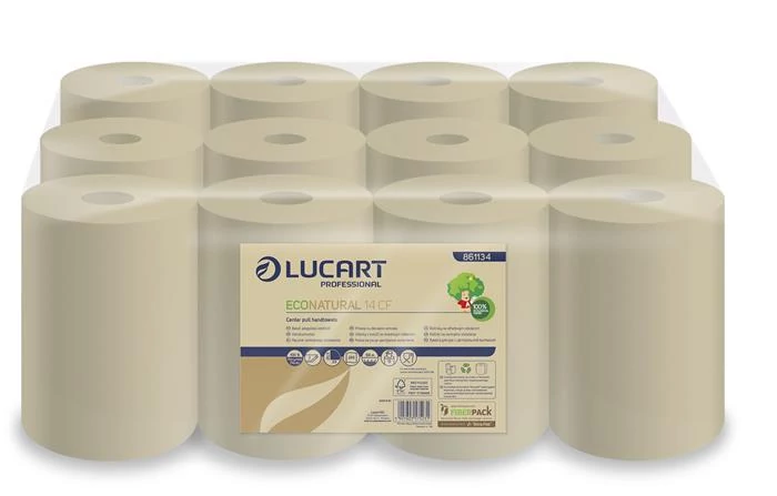 Kéztörlő, tekercses, 2 rétegű, LUCART 