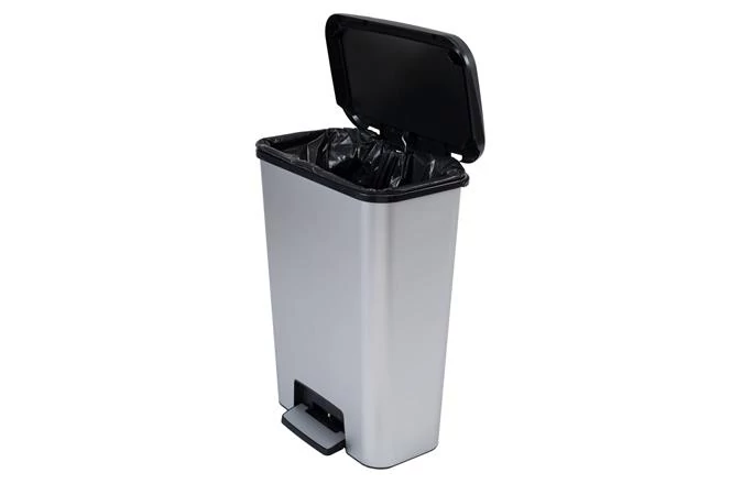 Pedálos szemetes, téglalap alakú, 50 l, CURVER 