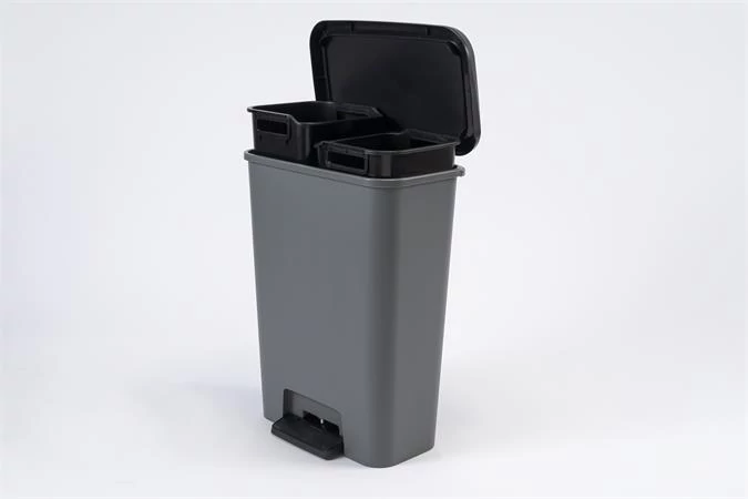 Pedálos szemetes, téglalap alakú, 2x23 l, CURVER 