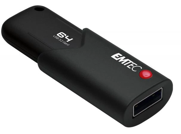 Pendrive, 64GB, USB 3.2, titkosított, EMTEC 