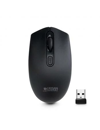 Egér, vezeték nélküli, optikai, közepes méret, USB, URBAN FACTORY 