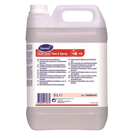 Kézfertőtlenítő folyadék, alkoholos, 5 l, 
