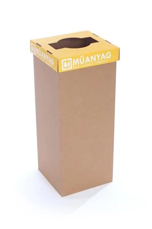 Szelektív hulladékgyűjtő, újrahasznosított, 50 l, RECOBIN 