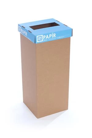 Szelektív hulladékgyűjtő, újrahasznosított, 50 l, RECOBIN 