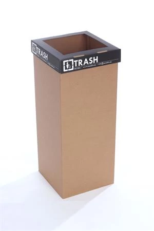 Szelektív hulladékgyűjtő, újrahasznosított, angol felirat, 50 l, RECOBIN 