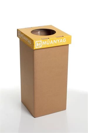 Szelektív hulladékgyűjtő, újrahasznosított, 20 l, RECOBIN 