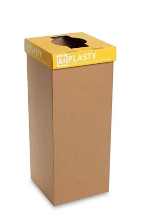 Szelektív hulladékgyűjtő, újrahasznosított, szlovák felirat, 50 l, RECOBIN 