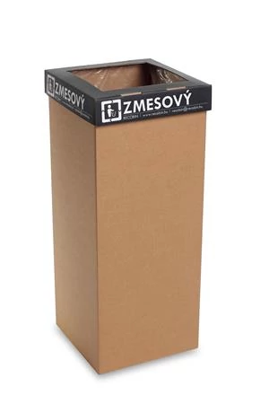 Szelektív hulladékgyűjtő, újrahasznosított, szlovák felirat, 50 l, RECOBIN 