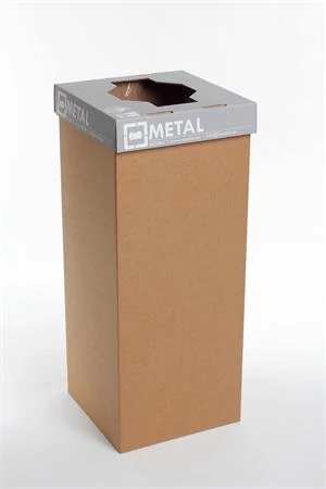 Szelektív hulladékgyűjtő, újrahasznosított, angol felirat, 50 l, RECOBIN 