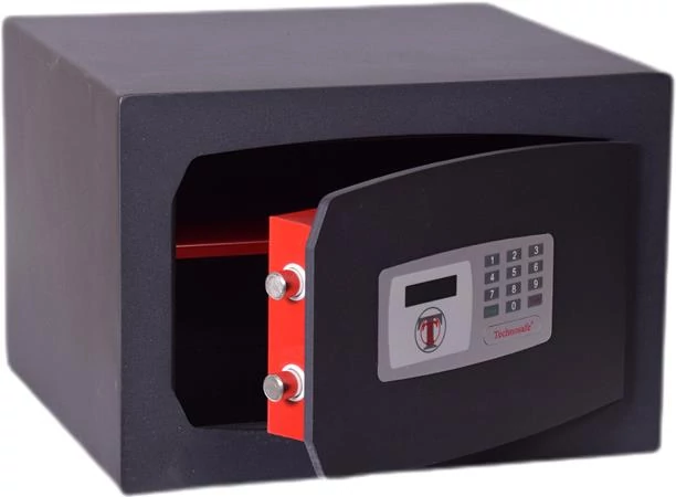 Bútorszéf, elektronikus zár, 30 l, 270x390x350 mm, TECHNOMAX 