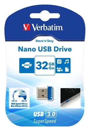 Pendrive, 32GB, USB 3.2, 80/25MB/s, VERBATIM 