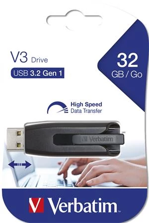 Pendrive, 32GB, USB 3.2, 60/12MB/s, VERBATIM 