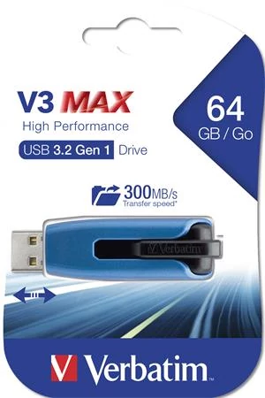 Pendrive, 64GB, USB 3.2, 175/80 MB/s, VERBATIM 