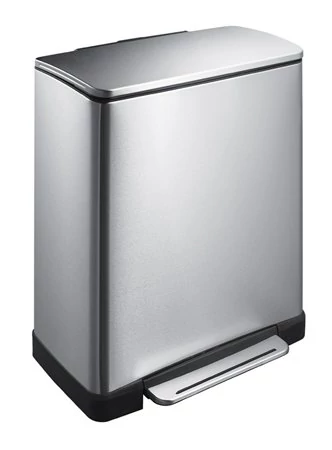 Pedálos szemetes, 46 l, rozsdamentes acél, VEPA BINS 