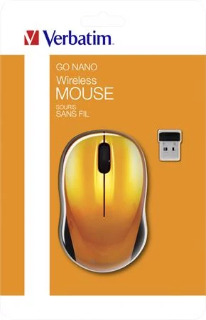 Egér, vezeték nélküli, optikai, közepes méret, USB, VERBATIM 
