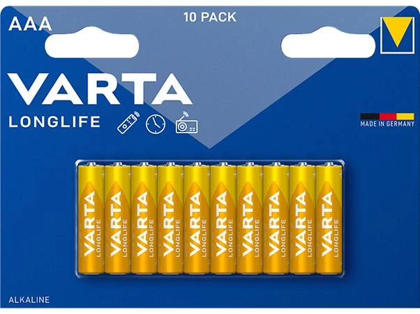 Elem, AAA mikro, 10 db, műanyagmentes, VARTA 