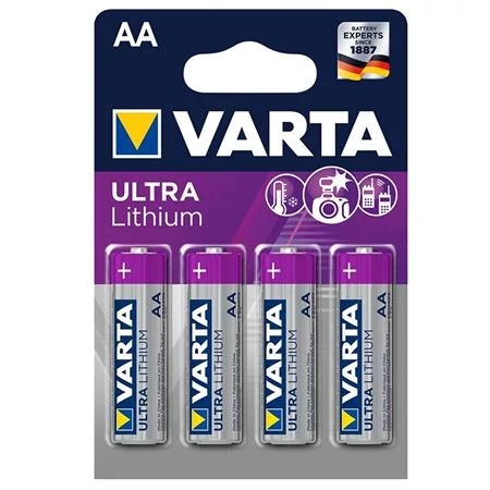 Elem, AA ceruza, 4 db, lítium, VARTA 