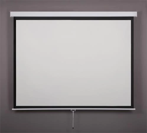 Vetítővászon, fali, rolós, 1:1, 240x240cm, VICTORIA VISUAL