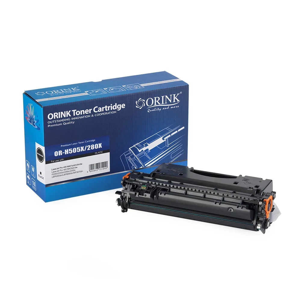 CE505X/CF280X/CRG719 lézertoner, univerzális, ORINK, fekete, 6,5k